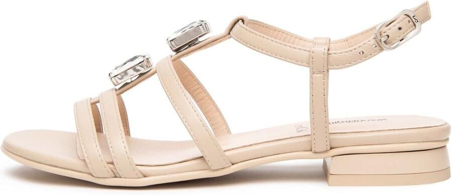 NeroGiardini Platte sandalen Nappa Pandora Tr Lula Naturale 226 - Foto 2