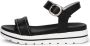 Nerogiardini Zwarte Leren Sandalen met Strass-stenen Black Dames - Thumbnail 4