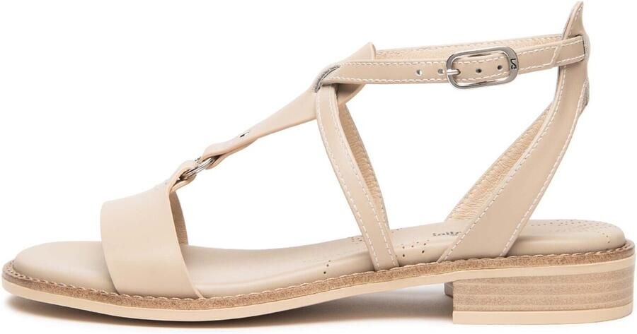 NeroGiardini Platte sandalen Tamigi Tr Bevagna 592 Beig
