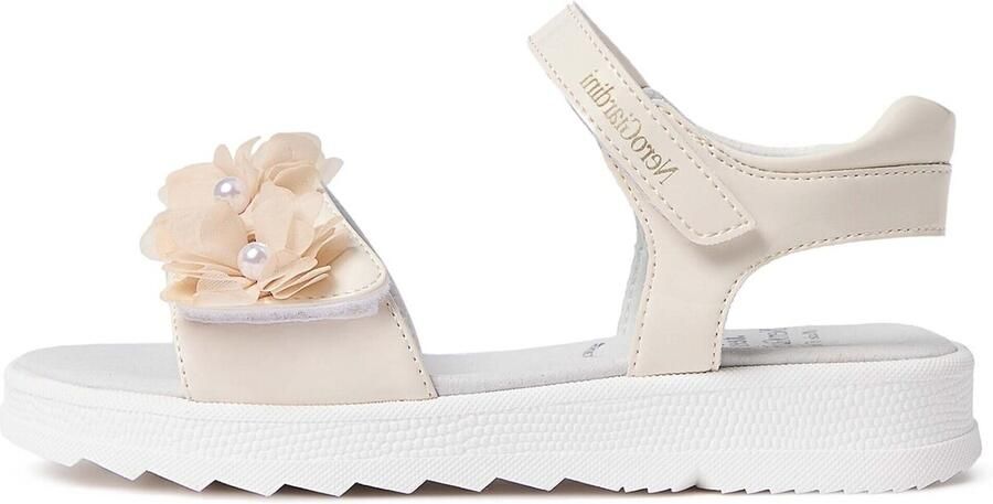 NeroGiardini Platte sandalen T.Cristallo Summer L Velour Yogurt Tr Briga 691 Bi