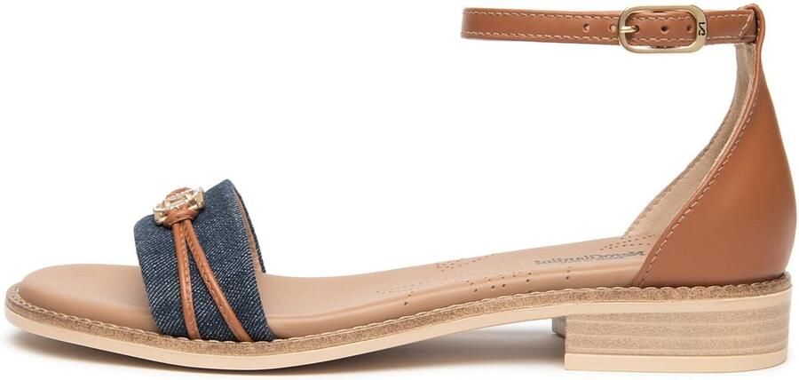 NeroGiardini Platte sandalen T.Tinto 9 Armenia Cognac Tr Bevagna 592 Beig