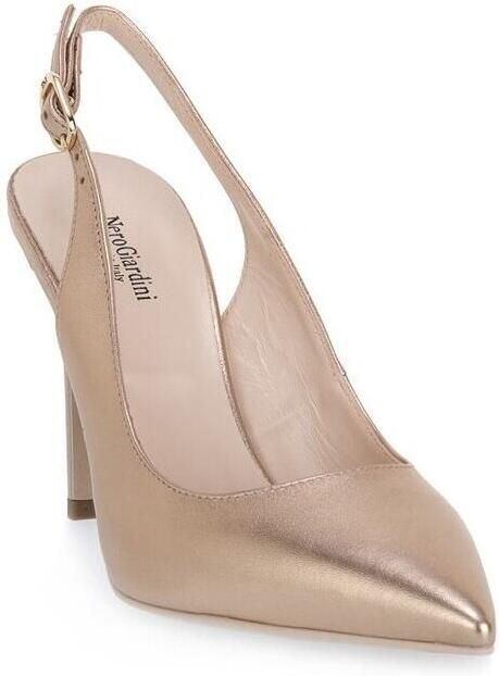 Nerogiardini Gelamineerde Dames Decollete Schoenen Yellow Dames - Foto 5