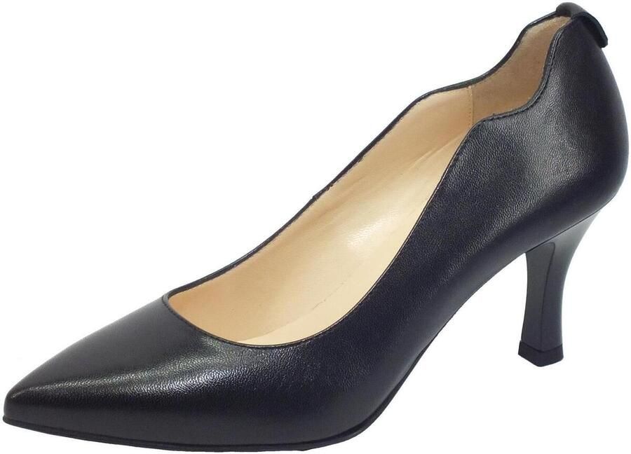 Nerogiardini Zwarte Leren Decollete Hakken Black Dames - Foto 3