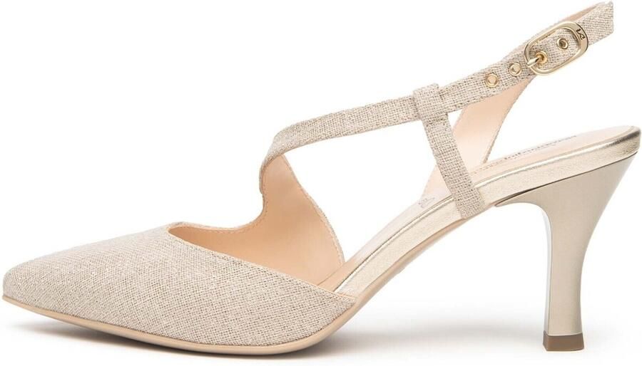 NeroGiardini Pumps T.Lino Lurex 06 Beig Tpu Fonte Naturale - Foto 5