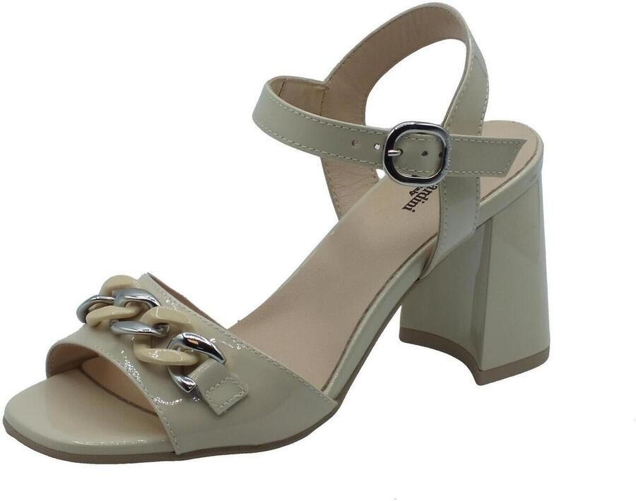 Nerogiardini Leren Hoge Hakken Schoenen voor Vrouwen Beige Dames - Foto 4