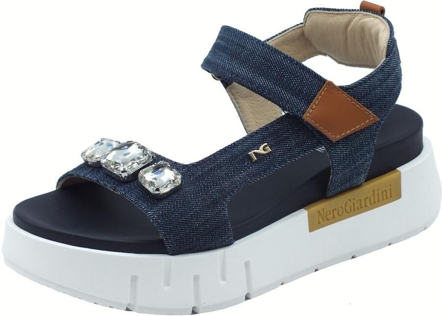 NeroGiardini Sandalen met sleehak T.Tinto 9 Armenia Cognac Tr Venezia 8066 Ligh - Foto 5