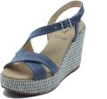 NeroGiardini Velour Pu.Malfa 8901P Ricop Sandalen Fashion Wear Vrouwen - Blauw