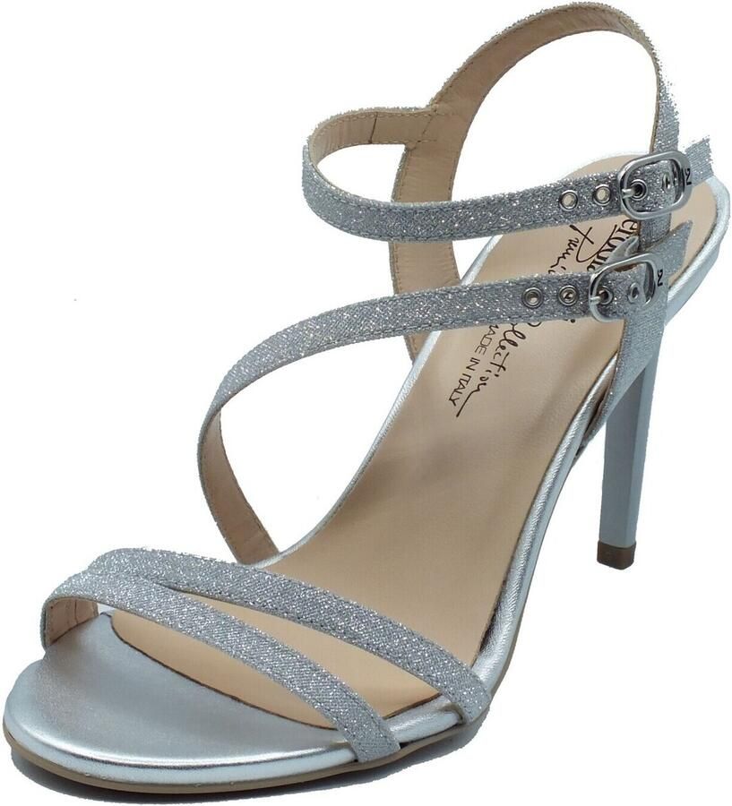 NeroGiardini Sandalen T.Microglitter Argen Tpu Egizia Naturale Fashion Wear Vrouwen - Foto 3