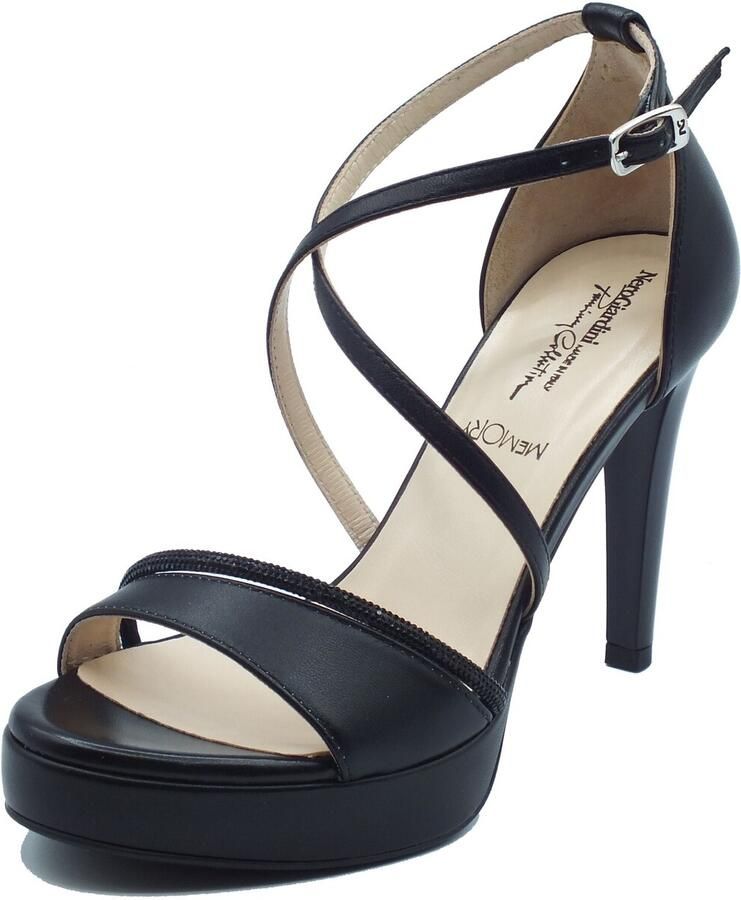NeroGiardini Sandaal Nappa Pandora Battis.Tpu Lauria 82 Poli.8175 Plato Fashion Wear Vrouwen - Foto 4