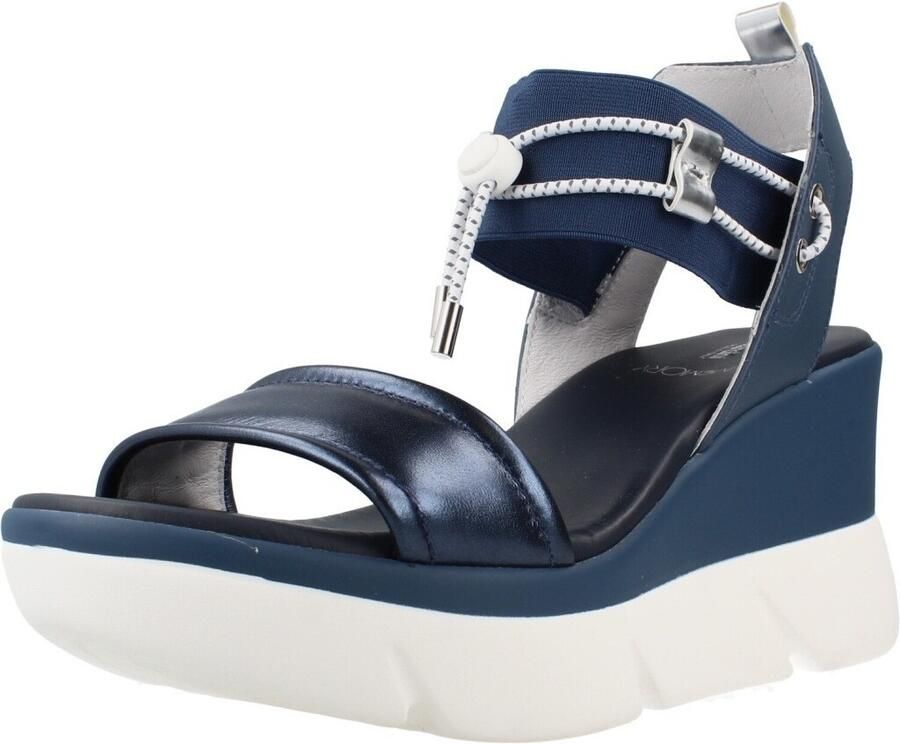 NeroGiardini Sandalen Nettuno Sauvage Jeans Elastico T.Brill Argento Fashion Wear Vrouwen - Foto 2