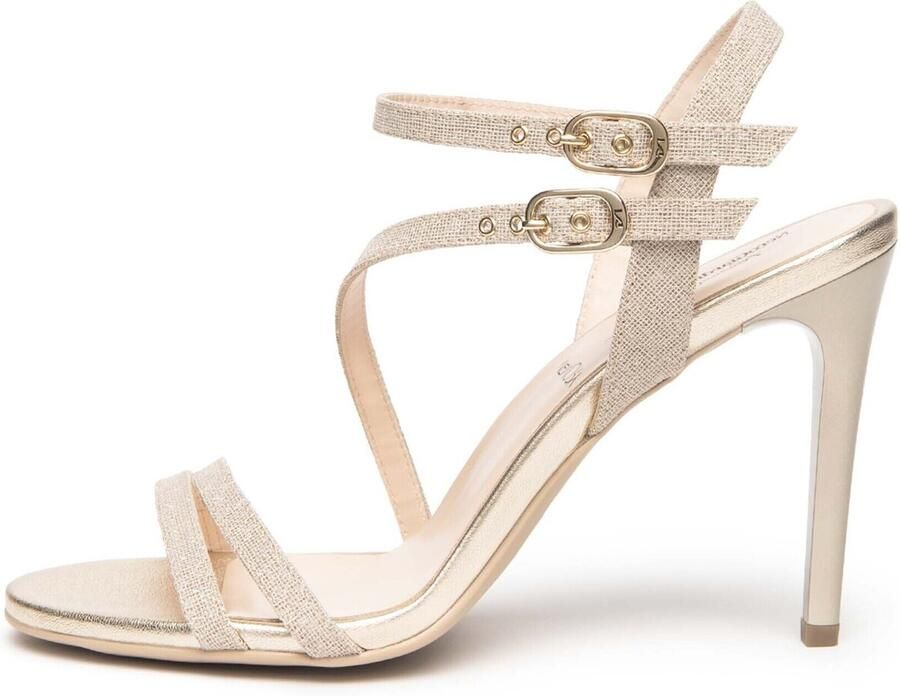 NeroGiardini Sandalen T.Lino Lurex 06 Beig Tpu Egizia Naturale Fashion Wear Vrouwen - Foto 3