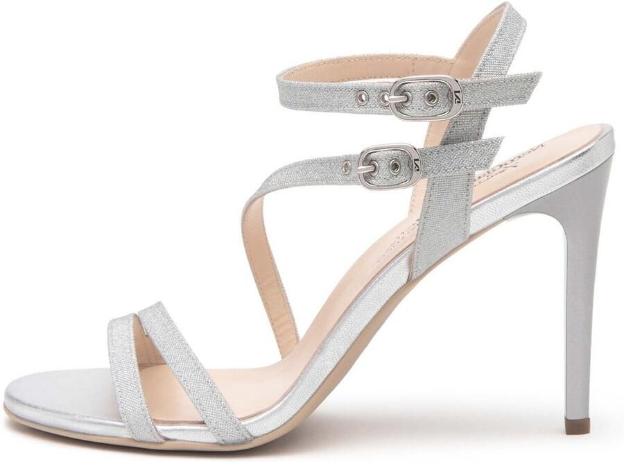NeroGiardini Sandalen met hakken T.Microglitter Argen Tpu Egizia Naturale