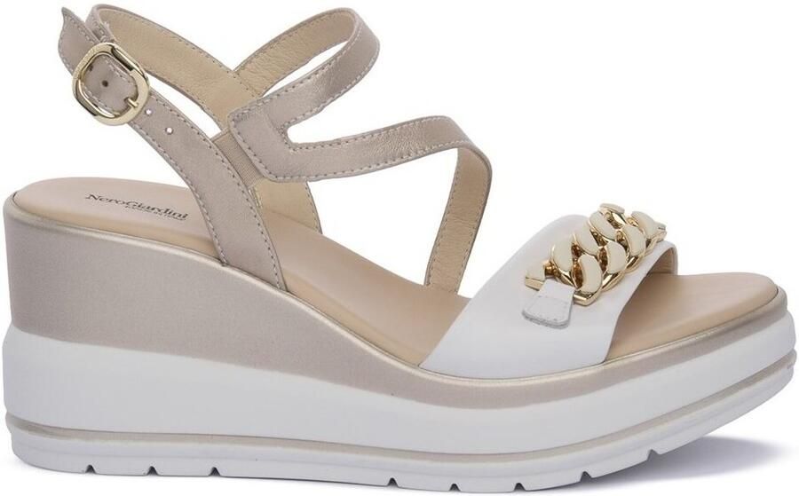 NeroGiardini Sandalen met sleehak NERO GIARDINI 707 LOIRA BIANCO - Foto 2