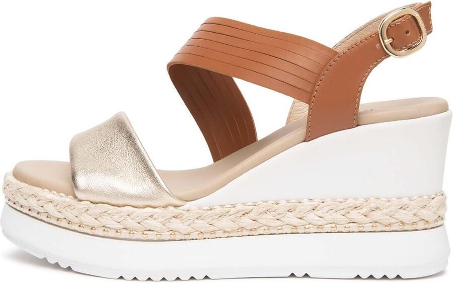 NeroGiardini Sandalen met sleehak Etoile Sand Armenia Cognac Pu.Monod.Bagheria 17 - Foto 3