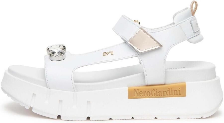 NeroGiardini Sandalen met sleehak Loira T.Brill Platino 6074 Tr Venezia 8066 Ligh - Foto 5