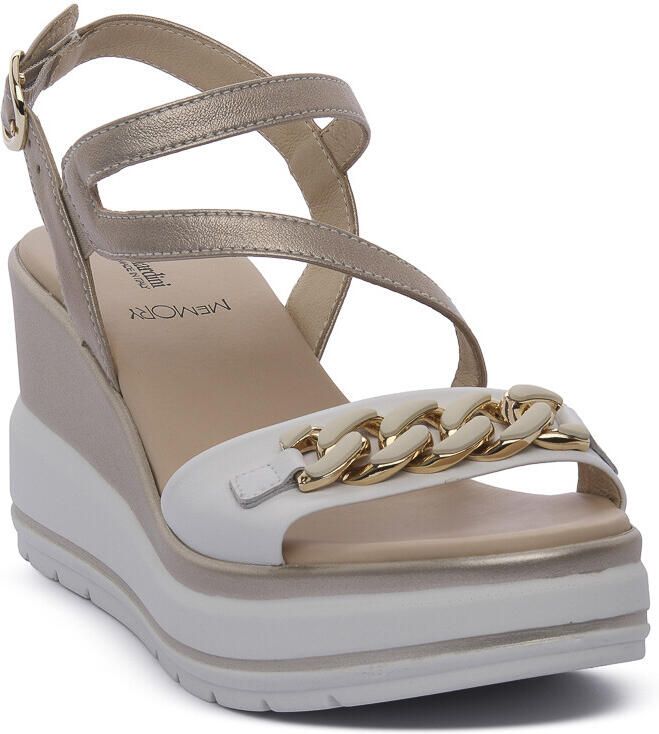 NeroGiardini Sandalen met sleehak NERO GIARDINI 707 LOIRA BIANCO