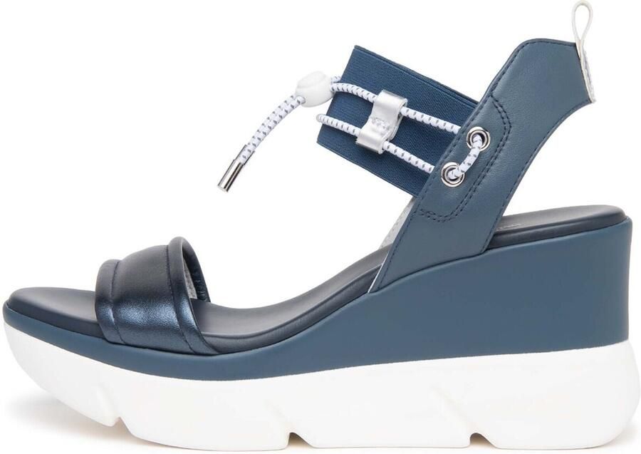 NeroGiardini Sandalen Nettuno Sauvage Jeans Elastico T.Brill Argento Fashion Wear Vrouwen - Foto 3
