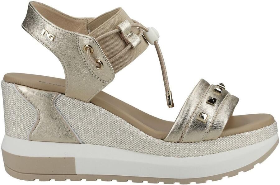 NeroGiardini Sandalen met sleehak Etoile Sand Elastico Chiar Poli.Milena 7854