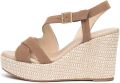 NeroGiardini Sandalen met sleehak Velour Pu.Malfa 8901P Ricop - Bruin