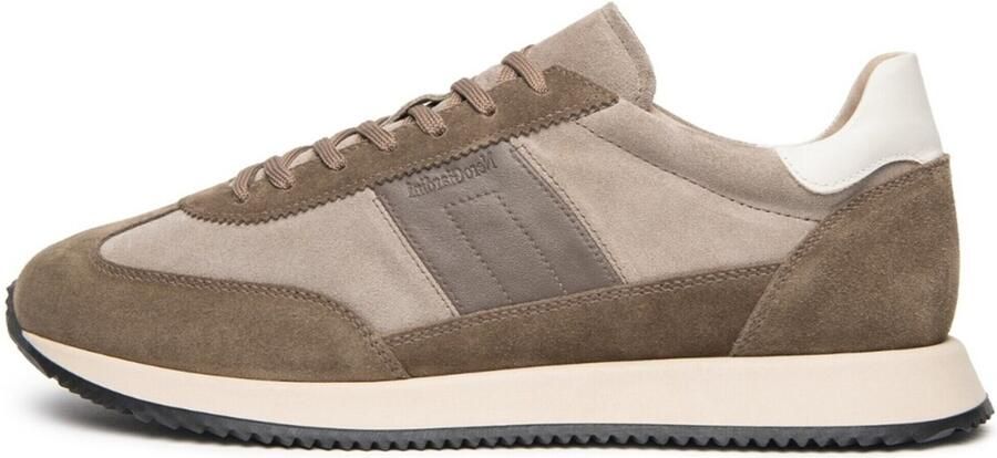 NeroGiardini Sneakers Arold Colo Velour Creta Sauvage Taupe Sparta Osso - Foto 3