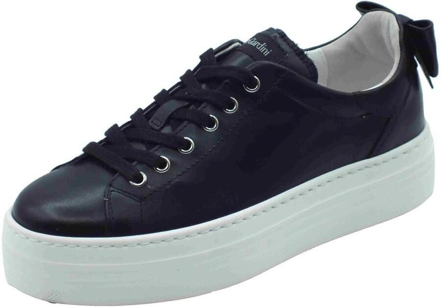 Nerogiardini Leren Dames Sneakers met Vetersluiting Black Dames - Foto 3