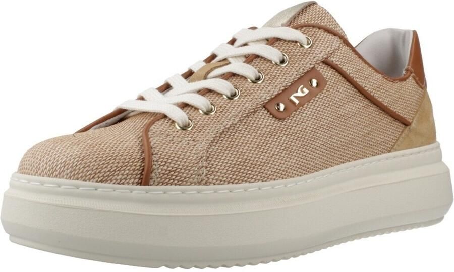 NeroGiardini Lage Sneakers E615282D Paglia - Foto 3