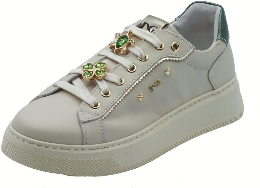 NeroGiardini Fluwelen Sneaker 1039 Nappa Lux Groen 2251 T.Brill Platinum 6 Fashion Wear Vrouwen - Foto 3