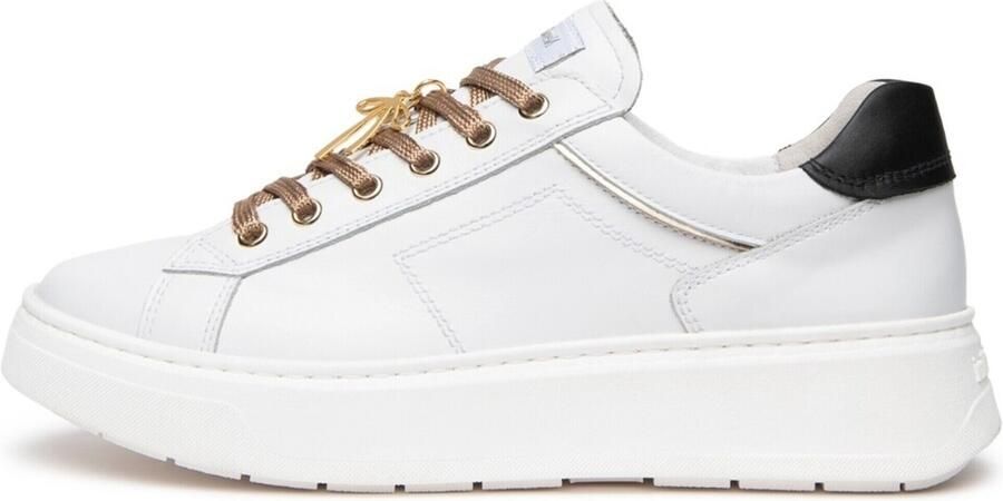 NeroGiardini Sneaker Skipper Guanto T.Brill Platino 6074 Tr Gonzaga 8 Fashion Wear Vrouwen