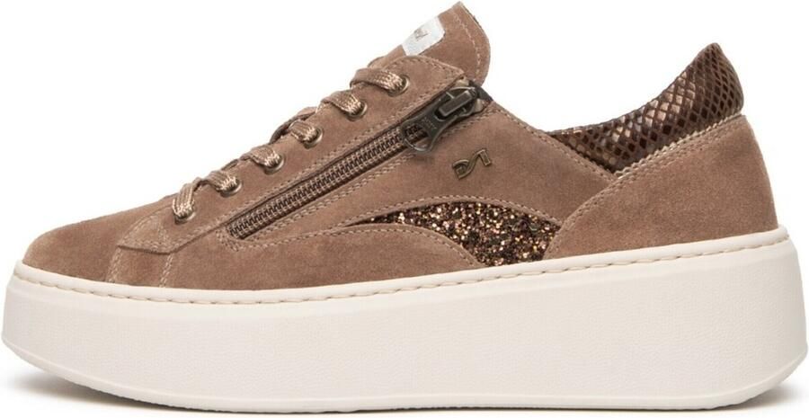 NeroGiardini Sneaker Velour T.Glitter Gr.Top Bruin Turandot Malto 1 T.Bri Fashion Wear Vrouwen - Foto 3