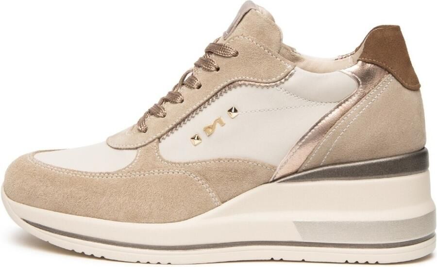 NeroGiardini Sneaker Velour Velvet Milk 1039 Lunare Tortora Velour Malt Fashion Wear Vrouwen - Foto 2
