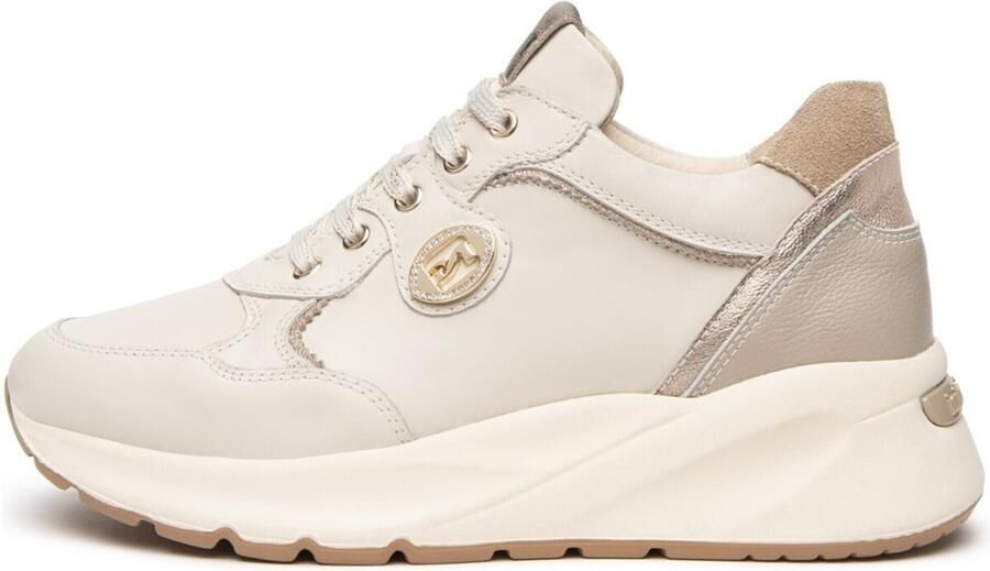 NeroGiardini Sneaker Velvet 1039 Etoile Leo Cairo Beige Velour Camel Pu Fashion Wear Vrouwen - Foto 2