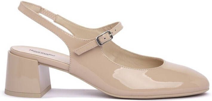 Nerogiardini Lakleren slingback sandalen in poederroze