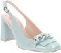 Nerogiardini Leren Hoge Hakken Elegante Stijl Green Dames - Thumbnail 2