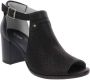 Nerogiardini Zwarte Leren Geperforeerde Sandalen Black Dames - Thumbnail 3
