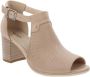 Nerogiardini Beige Leren Enkellaarzen met 7cm Hak Beige Dames - Thumbnail 43