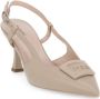 Nerogiardini Leren hoge hakken voor vrouwen Beige Dames - Thumbnail 2