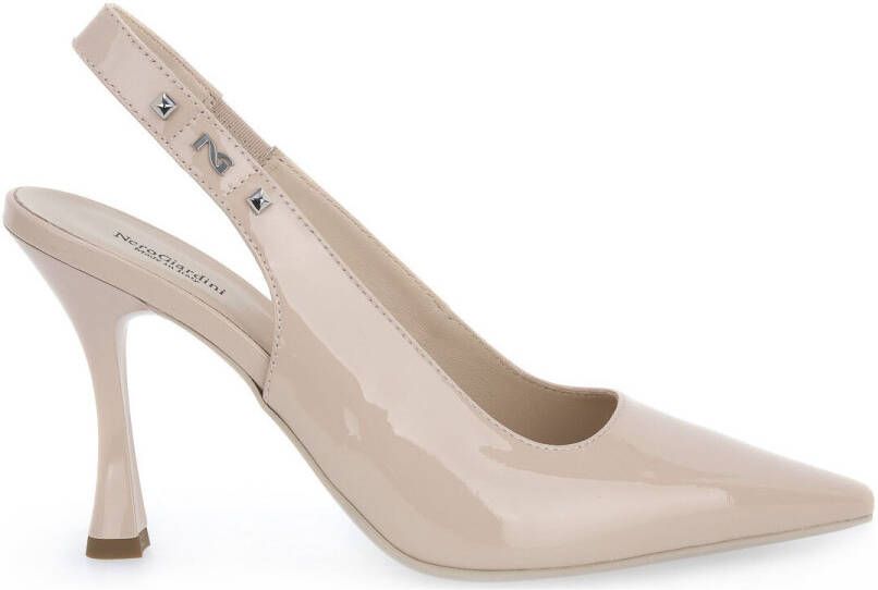 Nerogiardini Leren Hoge Hakken Schoenen voor Vrouwen Beige Dames