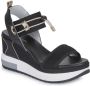 Nero Giardini 307753 Sandalen Met Sleehak Dames Zwart - Thumbnail 4