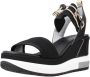 Nero Giardini 307753 Sandalen Met Sleehak Dames Zwart - Thumbnail 3