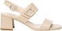 Nerogiardini Beige Jurk Sandalen met 6cm Zool Beige Dames - Thumbnail 7