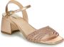 Nerogiardini Stijlvolle hoge hak sandalen Beige Dames - Thumbnail 3