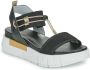 Nerogiardini Casual Zwarte Leren Dames Sandalen Black Dames - Thumbnail 3