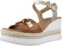 Nero Giardini 513552 Sandalen Met Sleehak Dames Bruin - Thumbnail 3
