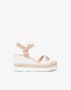 Nero Giardini 513552 Sandalen Met Sleehak Dames Taupe - Thumbnail 8