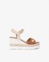 Nero Giardini 513552 Sandalen Met Sleehak Dames Bruin - Thumbnail 9