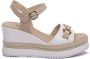 Nero Giardini 513552 Sandalen Met Sleehak Dames Taupe - Thumbnail 3