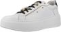 Nerogiardini Elegante Veterschoen Sneaker met Gouden Accenten White Dames - Thumbnail 2