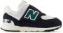 New Balance 574 sneakers zwart wit petrol Suede Meerkleurig 23.5 - Thumbnail 2