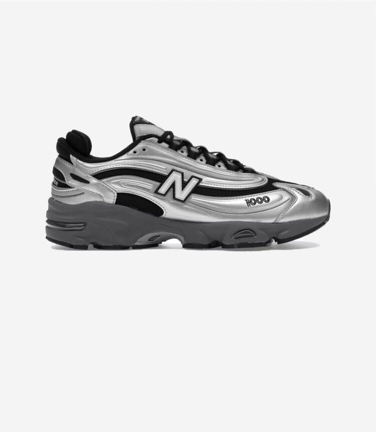 New Balance Lage Sneakers 1000 Black Silver Metallic
