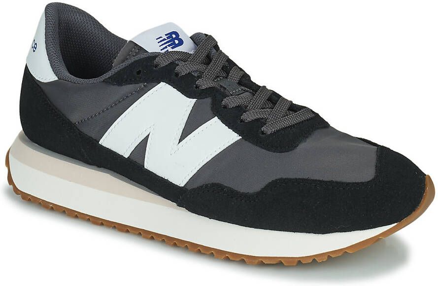 New Balance Zwarte Bimateriaal Sneakers met Groot Logo Black Heren - Foto 3